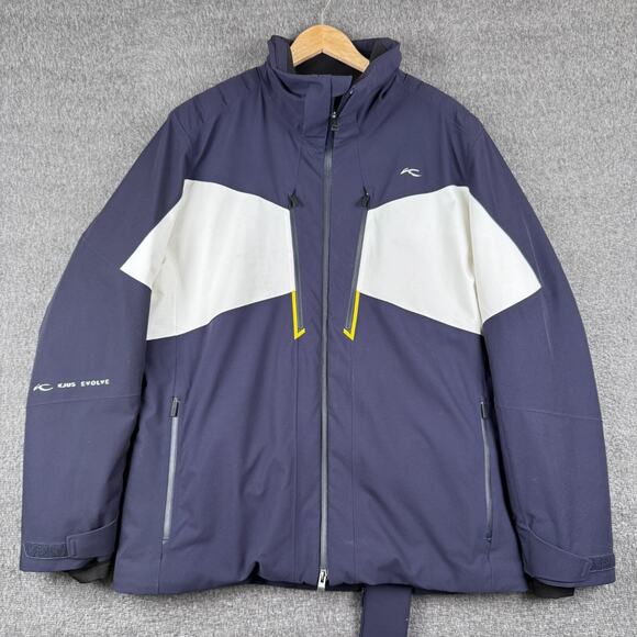 KJUS Evolve Ski Jacket Mens XXL Blue Padded Gorp iLoad Outdoors No Hood MS15-I02